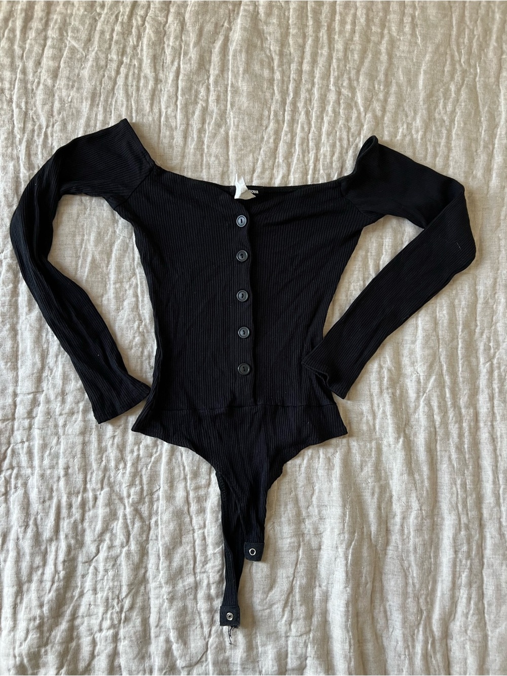 2/$30 💫 Fashionnova Off-Shoulder Black Bodysuit